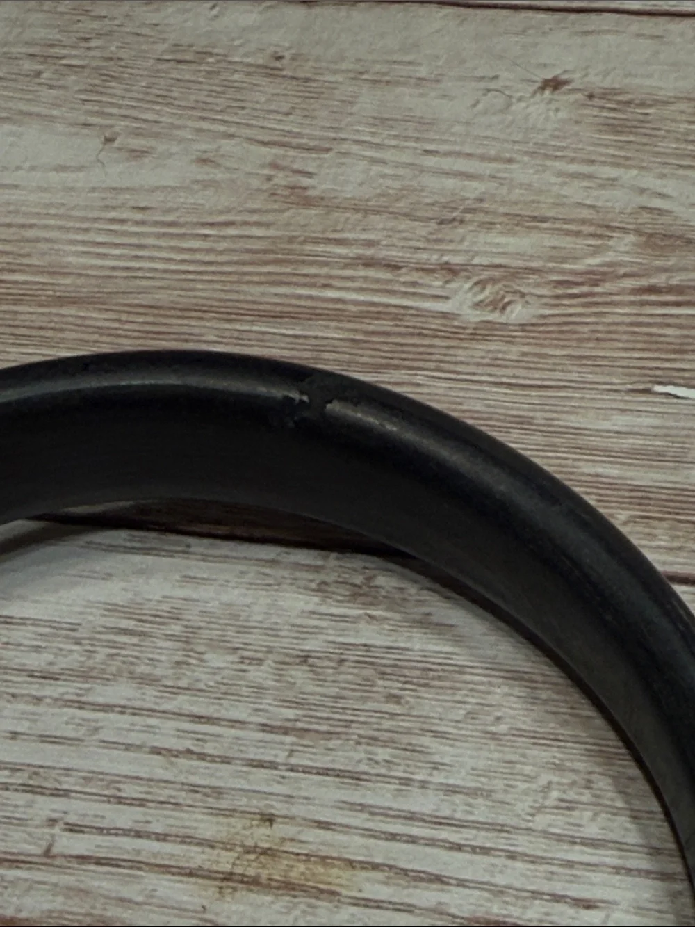 antique Victorian carved horn snake bypass bangle bracelet